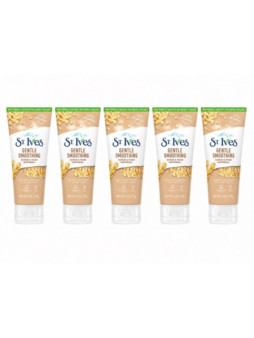 St. Ives Oatmeal Scrub & Mask Gentle Smoothing Set of 5